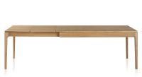 Table extensible en chêne 6 à 10 personnes avec plateau et allonges bois teinte naturelle 140x90 cm Table extensible en chêne 6 à 10 personnes avec plateau et allonges bois teinte naturelle 140x90 cm