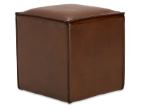 Pouf cuir marron vintage Pouf cuir marron vintage
