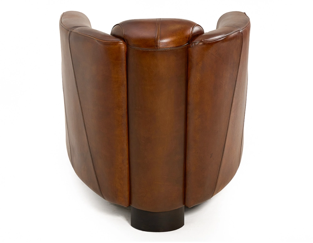 Leather club armchair vintage brown Leather club armchair vintage brown