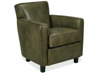 Fauteuil club cuir vert olive