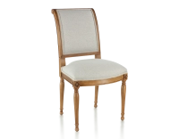 Chaise ancienne style directoire bois teinte ancienne et tissu beige naturel Chaise ancienne style directoire bois teinte ancienne et tissu beige naturel