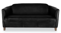 3 seater leather club sofa black 3 seater leather club sofa black