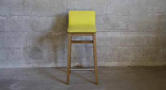 Oak bar stool H80 cm wood stain X seat fabric Y