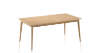 Table extensible en chêne 6 à 10 personnes avec plateau et allonges bois teinte naturelle 160x90 cm Table extensible en chêne 6 à 10 personnes avec plateau et allonges bois teinte naturelle 160x90 cm