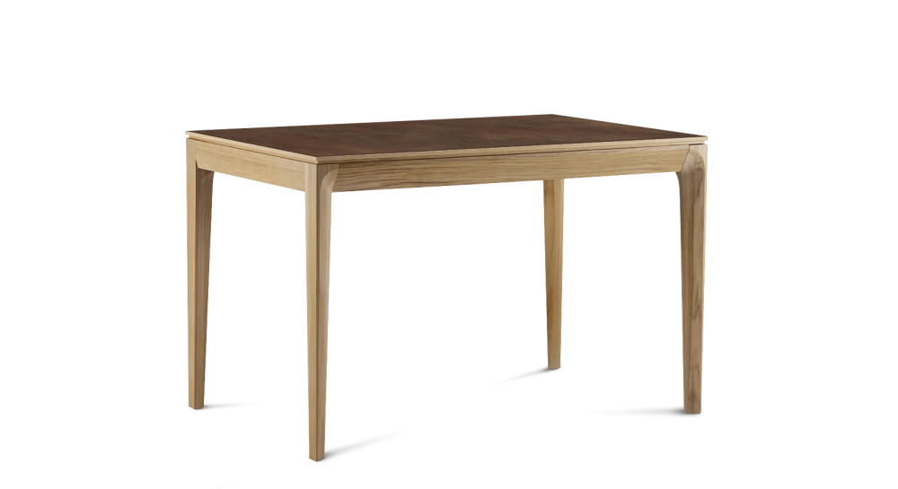 Table extensible 6 à 10 personnes en chêne et céramique allonges bois avec bois teinte naturelle et plateau céramique brun oxydé 140x90 cm Table extensible 6 à 10 personnes en chêne et céramique allonges bois avec bois teinte naturelle et plateau céramique brun oxydé 140x90 cm