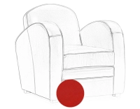 Leather club armchair red Leather club armchair red