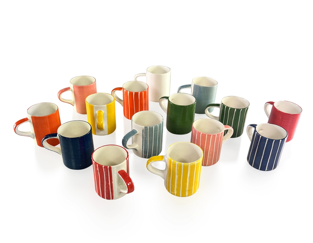 Tasse à café en céramique verte unie Tasse à café en céramique verte unie