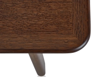 Table basse rectangulaire en chêne teinte marron foncé 100x50 cm 100x50 cm Table basse rectangulaire en chêne teinte marron foncé 100x50 cm 100x50 cm