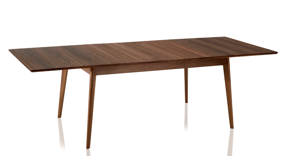 Table extensible en noyer 6 à 10 personnes avec plateau et allonges bois teinte naturelle 140x90 cm Table extensible en noyer 6 à 10 personnes avec plateau et allonges bois teinte naturelle 140x90 cm
