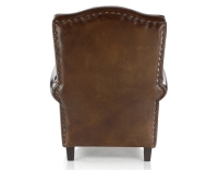 Leather club armchair dark brown Leather club armchair dark brown