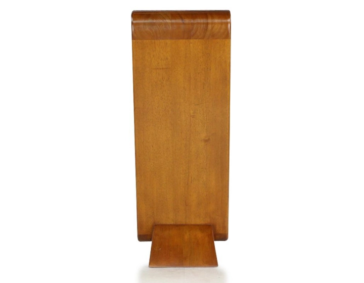 Console art déco simple tiroir bois teinte merisier Console art déco simple tiroir bois teinte merisier