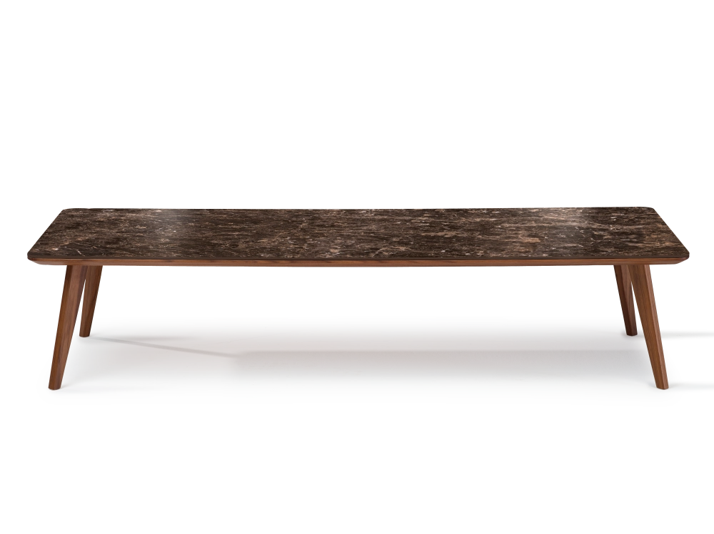 Table basse rectangulaire F7 en noyer et céramique bois teinte naturelle et céramique effet marbre brun 120x80x30 cm Table basse rectangulaire F7 en noyer et céramique bois teinte naturelle et céramique effet marbre brun 120x80x30 cm