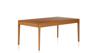 Table extensible en chêne 6 à 10 personnes avec plateau et allonges bois teinte merisier 140x90 cm Table extensible en chêne 6 à 10 personnes avec plateau et allonges bois teinte merisier 140x90 cm