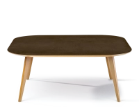Table basse carré aux angles arrondis F2 en chêne et céramique bois teinte naturelle plateau céramique effet rouille 100x100x30 cm Table basse carré aux angles arrondis F2 en chêne et céramique bois teinte naturelle plateau céramique effet rouille 100x100x30 cm