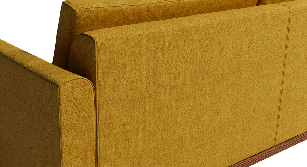 Canapé design 2,5 places tissu jaune Canapé design 2,5 places tissu jaune