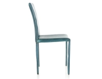 Chaise vintage cuir bleu Chaise vintage cuir bleu