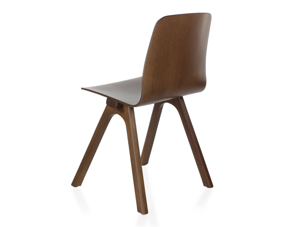 Oak designer chair dark brown wood stain Oak designer chair dark brown wood stain