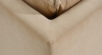 Module d'angle tissu crème Module d'angle tissu crème