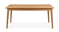 Table extensible 6 à 8 personnes en chêne allonge bois teinte naturelle 160x90 cm