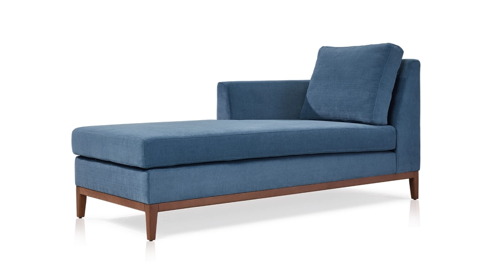 Méridienne gauche tissu bleu jean Méridienne gauche tissu bleu jean