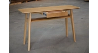 Console fixe en chêne teinte naturelle 120x40 cm Console fixe en chêne teinte naturelle 120x40 cm