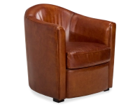 Fauteuil club cuir marron clair Fauteuil club cuir marron clair