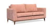 Canapé design 2,5 places tissu brun sienne
