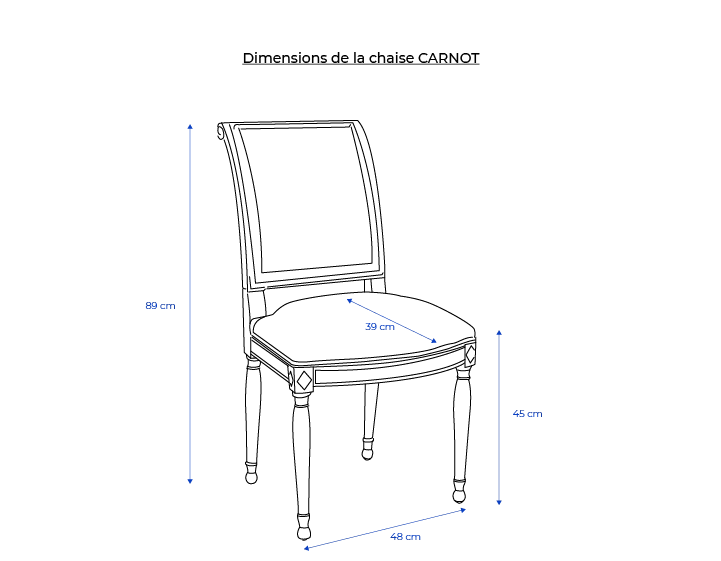 Chaise ancienne style directoire bois teinte ancienne et tissu gris clair
