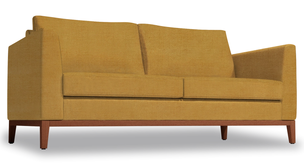 2.5-seater sofa design yellow fabric 2.5-seater sofa design yellow fabric