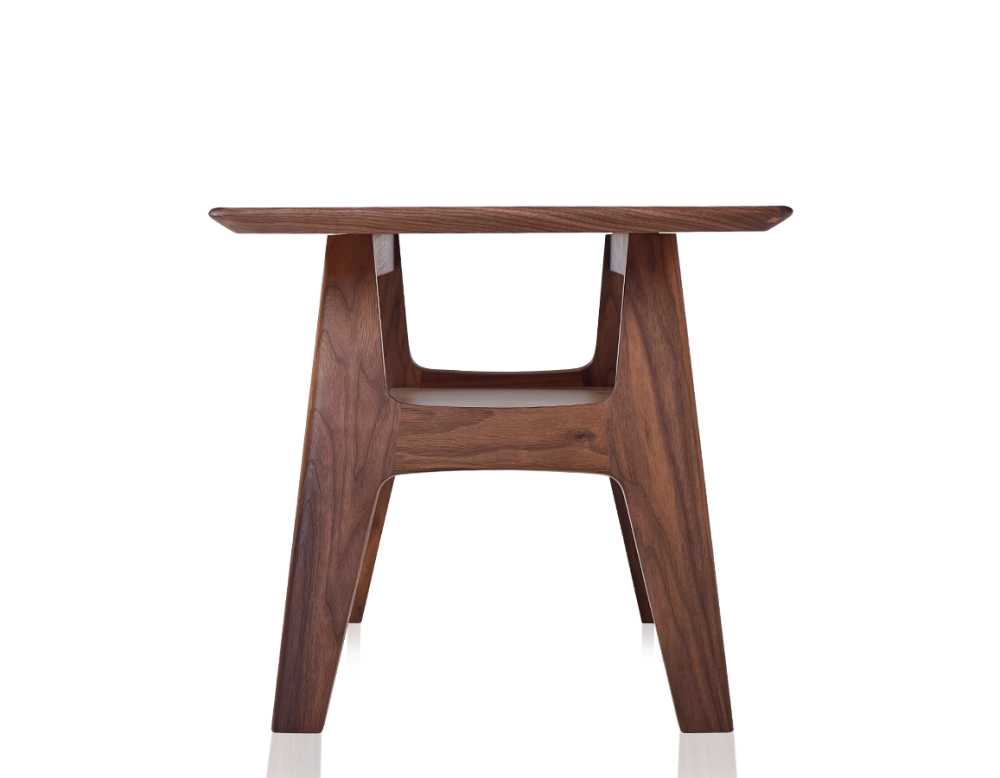 Rectangular walnut coffee table natural tint 100x50 cm 100x50 cm Rectangular walnut coffee table natural tint 100x50 cm 100x50 cm