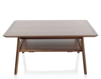 Table basse carrée en noyer teinte naturelle 100x100 cm 100x100 cm Table basse carrée en noyer teinte naturelle 100x100 cm 100x100 cm