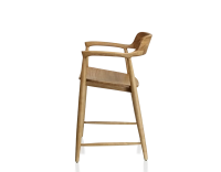 Bar stool H60 cm natural wood stain Bar stool H60 cm natural wood stain