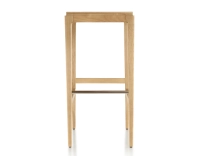 Tabouret de bar design H80 cm bois teinte naturelle assise bois Tabouret de bar design H80 cm bois teinte naturelle assise bois
