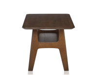Table basse rectangulaire en chêne teinte marron foncé 100x50 cm 100x50 cm Table basse rectangulaire en chêne teinte marron foncé 100x50 cm 100x50 cm