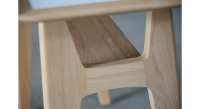 Console fixe sans tiroir en chêne teinte naturelle et céramique effet marbre blanc 100x40 cm Console fixe sans tiroir en chêne teinte naturelle et céramique effet marbre blanc 100x40 cm
