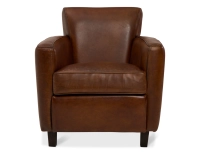 Fauteuil club cuir marron vintage Fauteuil club cuir marron vintage