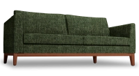 Canapé design 3 places tissu chiné vert Canapé design 3 places tissu chiné vert