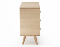 Commode 3 tiroirs en chêne bois teinte naturelle Commode 3 tiroirs en chêne bois teinte naturelle