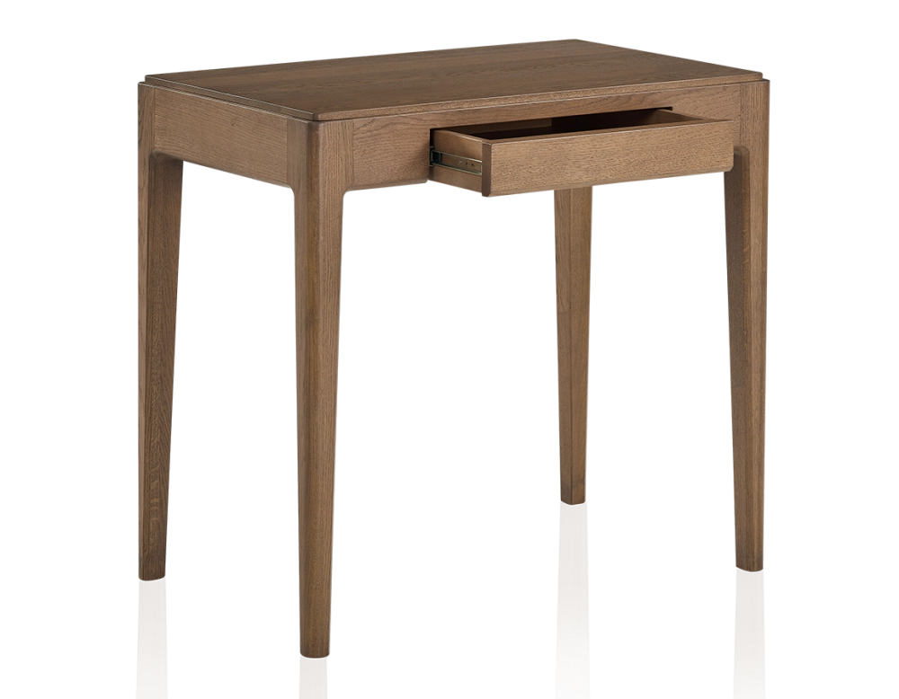 Bureau design en chêne teinte noyer L80 cm Bureau design en chêne teinte noyer L80 cm