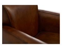 Fauteuil club cuir marron vintage Fauteuil club cuir marron vintage