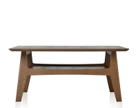 Square oak coffee table walnut stain 100x100 cm 100x100 cm Square oak coffee table walnut stain 100x100 cm 100x100 cm