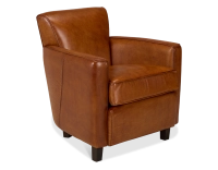 Fauteuil club cuir marron clair Fauteuil club cuir marron clair