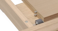 Table extensible 8 à 12 personnes en chêne allonges bois bois teinte naturelle 160x100 cm Table extensible 8 à 12 personnes en chêne allonges bois bois teinte naturelle 160x100 cm