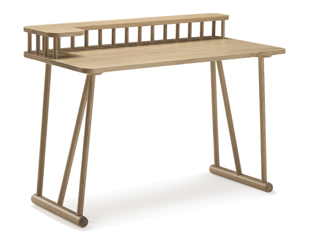 Bureau design en chêne teinte naturelle L150 cm Bureau design en chêne teinte naturelle L150 cm