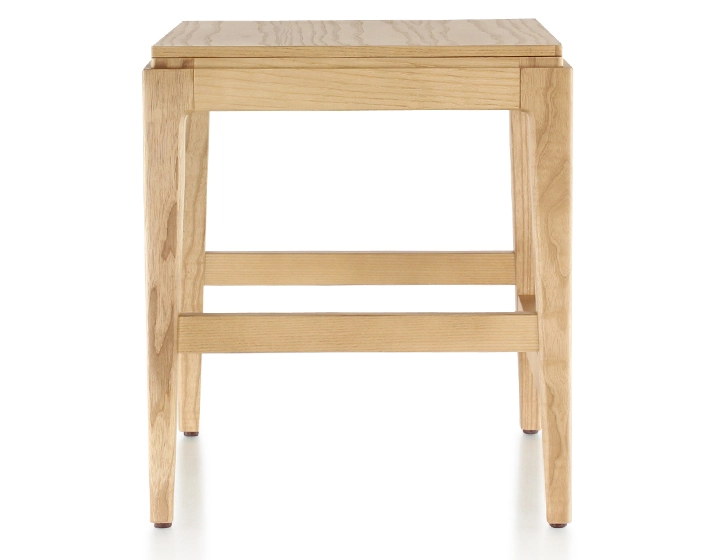 H45 cm design stool natural wood stain wooden seat H45 cm design stool natural wood stain wooden seat