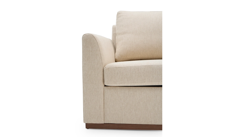 Canapé convertible 3 places tissus chiné beige Canapé convertible 3 places tissus chiné beige