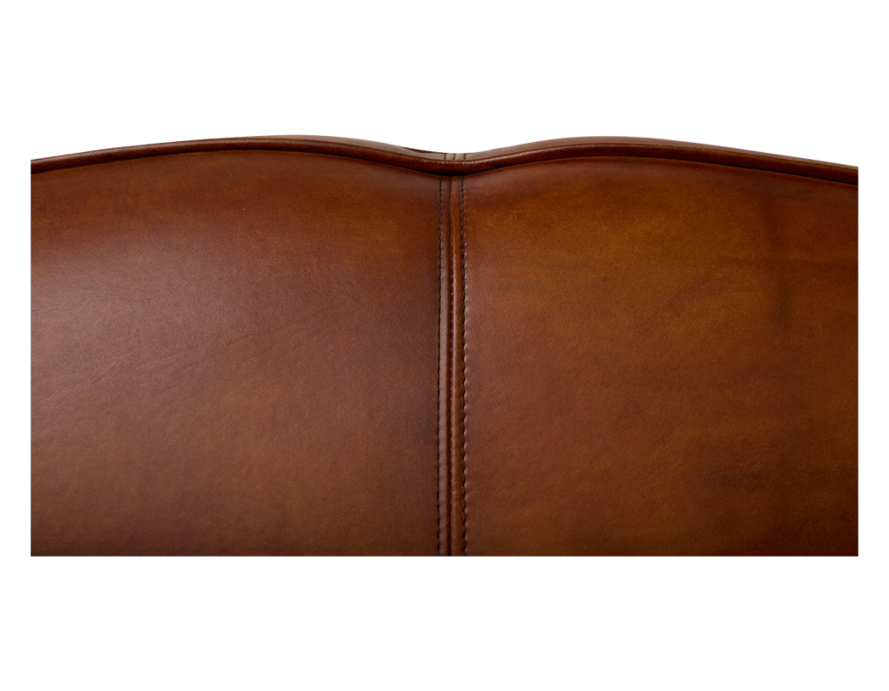 Canapé club cuir 2 places marron clair Canapé club cuir 2 places marron clair