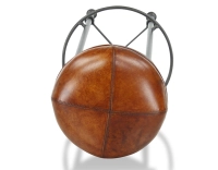 Tabouret de bar vintage cuir marron clair Tabouret de bar vintage cuir marron clair