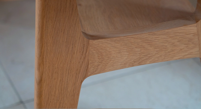 Table basse rectangulaire en chêne et céramique avec bois teinte naturelle plateau céramique effet marbre blanc 120X60 cm