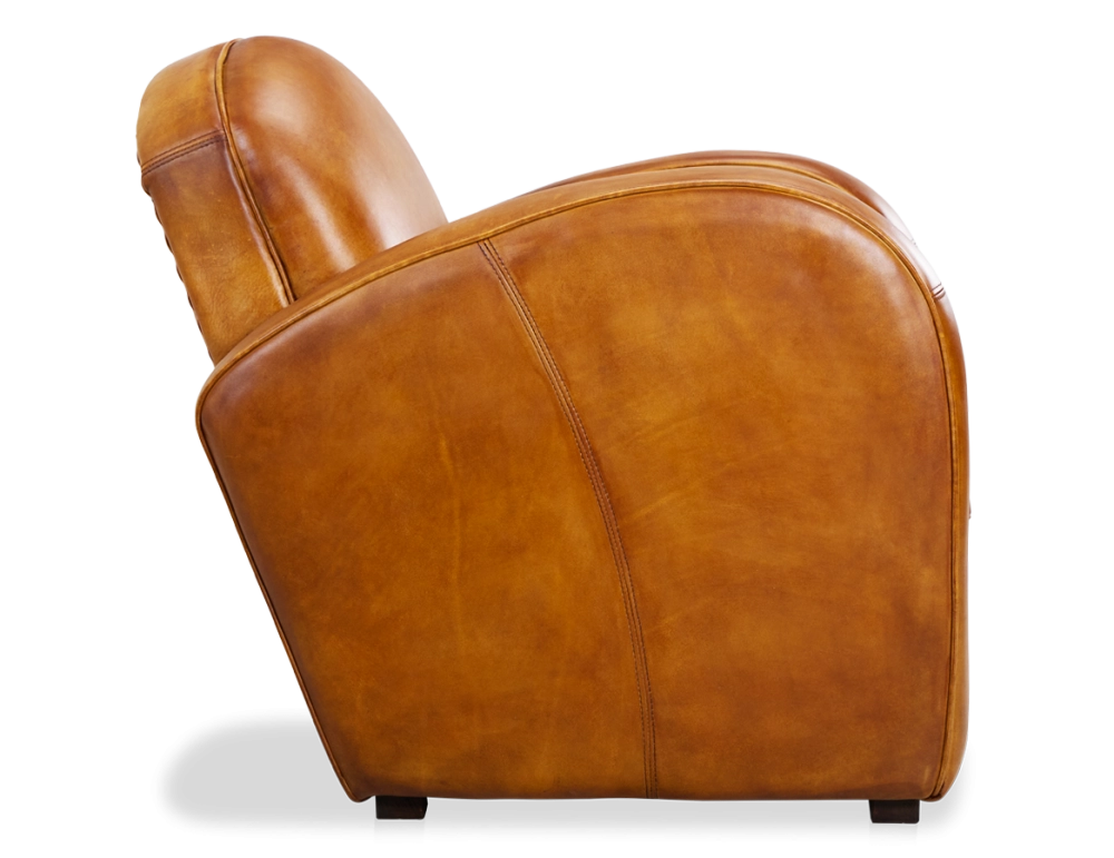Fauteuil club cuir cognac Fauteuil club cuir cognac